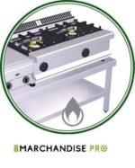 Table adossée en Inox - Avec étagère Basse – Image 4