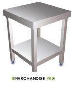 Table centrale en Inox avec étagère - Spécial machines PRO – Image 3