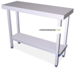 Table pliante en Inox - Avec étagère Basse – Image 3