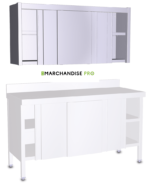 Armoire/Placard professionnel en Inox avec portes coulissantes – Image 4