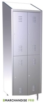 Armoire en Inox de vestiaire - 4 Portes – Image 2