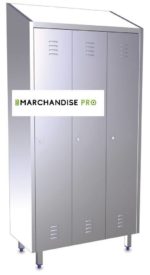 Armoire/Vestiaire en Inox - 3 Portes – Image 2