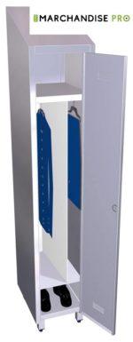 Armoire/Casier en Inox - 1 Porte - Idéal pour produits d'entretien – Image 4