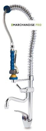 Robinet douchette Bas - 2 Eaux - Col de cygne - INOX – Image 2