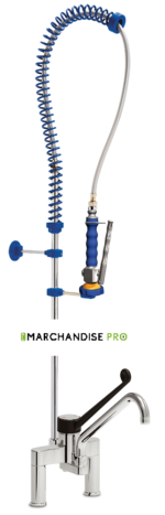 Robinet douchette à Double entrée - 2 Eaux - Mélangeur à coude – Image 3