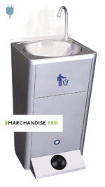 Kit Lave mains autonome en Inox - Eau Chaude 220 V – Image 3