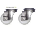 Paire de roulettes en Inox - Sans frein – Image 3