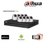 KIT CAMERAS VIDEOSURVEILLANCE DAHUA-8 DÔMES