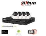 KIT CAMERA VIDEOSURVEILLANCE DAHUA - 4 DÔMES 5MP HAC-HDBW1500E
