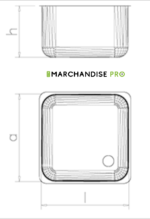 Plonge en Inox suspendue - Largeur 50 cm - 1 bac & égouttoir à DROITE – Image 2