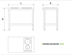 Cuisinière Mobile Professionnelle en Inox - 2 Foyers à Induction à DROITE – Image 2