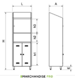 Armoire en Inox - Idéal pour PC/Ordinateur – Image 2