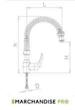 Robinet douchette Maison - 2 Eaux - INOX – Image 2
