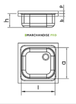 Plonge autonome en Inox portable & mobile avec égouttoir à droite – Image 3