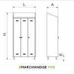 Armoire à Vaisselle en Inox – Image 2