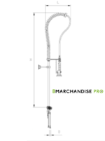 Robinet douchette - 2 Eaux - INOX – Image 2