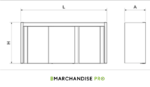 Armoire/Placard professionnel en Inox avec portes coulissantes – Image 2