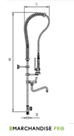 Robinet douchette - 1 eau - Col de Cygne – Image 2