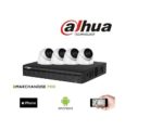 KIT CAMERA 4K VIDÉOSURVEILLANCE DAHUA - 4 DÔMES 6MP 50M