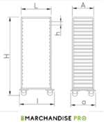 Chariot Gastronome 1/1 - 20 Niveaux – Image 2