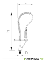 Robinet douchette mélangeur - 2 Eaux Extra-Bas – Image 2