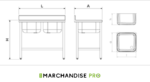 Plonge Inox Professionnelle-1 Bac égouttoir DROIT - Largeurs : 60 & 70cm – Image 3