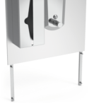 Dosseret Inox porte savon & dispensateur de tissues lave-mains autonome