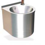 Lave mains mural rond électronique en Inox