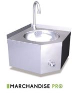 Lave mains d'angle mural en Inox