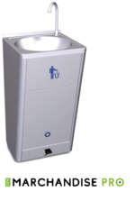 Lave mains autonome en Inox à Grand Débit