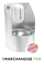 Lave mains mural 3D électronique