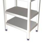 Table en Inox - 2 Etagères - Idéal pour Trancheuse