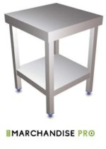 Table centrale Inox étagère Spécial machines PRO