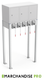 Consignes pour paniers/chariots avec casiers