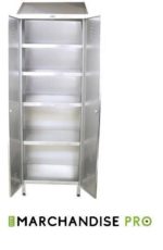 Armoire de Rayonnage Professionnelle en Inox - 2 Portes