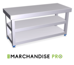 Banc Inox de vestiaire - 2 étages - Range chaussures