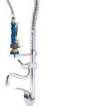 Robinet douchette Bas - 2 Eaux - Col de cygne - INOX