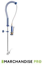 Robinet douchette - 2 Eaux - Levier à coude - INOX