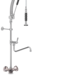 robinet douchette inox col de cygne