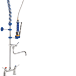 Robinet douchette à Deux entrées - 2 Poignées 1/4 de tour