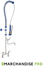 Robinet douchette à Deux entrées - 2 Poignées 1/4 de tour