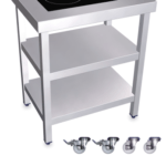 Cuisinière Mobile Professionnelle en Inox - 2 Foyers à induction