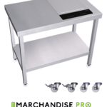 Cuisinière Mobile professionnelle en Inox - Teppan Yaki à DROITE