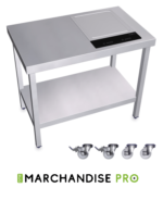 Cuisinière Mobile professionnelle en Inox - Teppan Yaki à DROITE