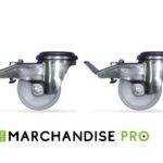 Paire de roulettes en Inox - Avec frein