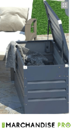 Coffret en Métal 400 L - ANTHRACITE – Image 3