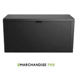 Coffre de Jardin à roulettes - Résine - 270 L - ANTHRACITE