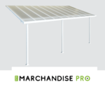 Pergola - BLANC - Aluminium & Polycarbonate -Largeur 3m (8 Tailles) – Image 4