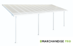 Pergola - BLANC - Aluminium & Polycarbonate -Largeur 3m (8 Tailles) – Image 5