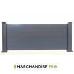 Lot de 2 Clôtures pleines Aluminium